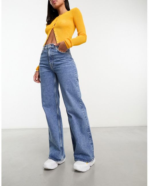 Other Stories high rise wide leg jeans love