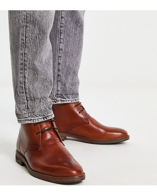 River Island wide fit smart leather boots