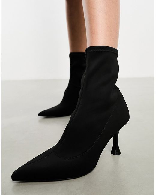 Monki pointed heeled ankle boots