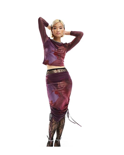 Labelrail x Dyspnea renaissance rodeo mesh multiway adjustable length dress and skirt