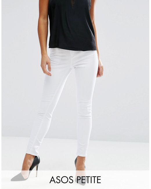 ASOS Petite Ridley High Waist Skinny Jeans in