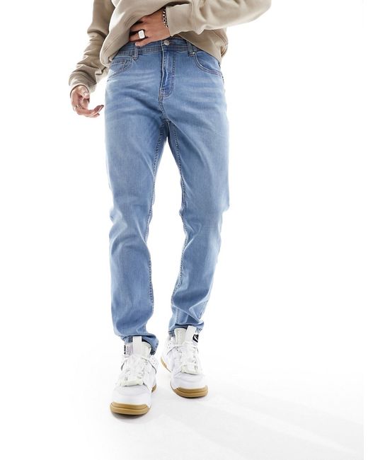 Don't Think Twice DTT stretch tapered fit jeans light