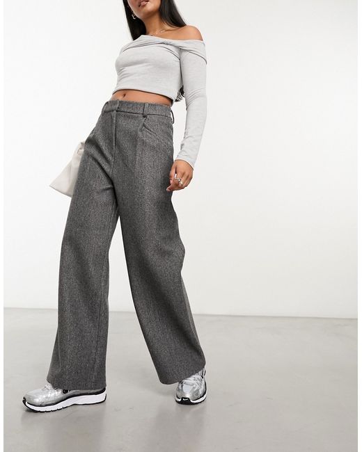 Collusion wide leg baggy tailored pants