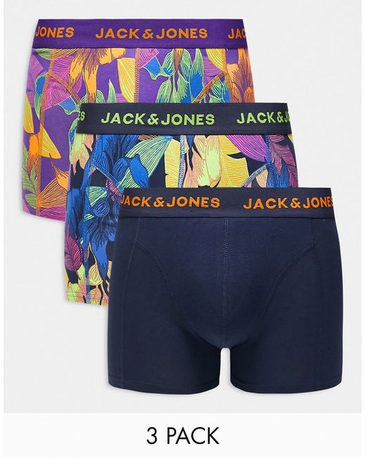 Jack & Jones 3 pack briefs bright floral-
