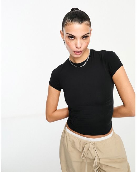 Cotton:On soft lounge ribbed fitted T-shirt