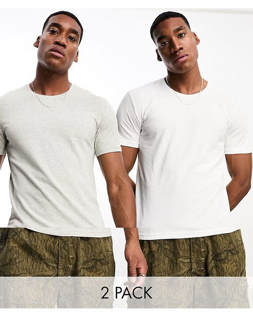 Nike Dri-FIT Essential Cotton Stretch 2 pack t-shirt white