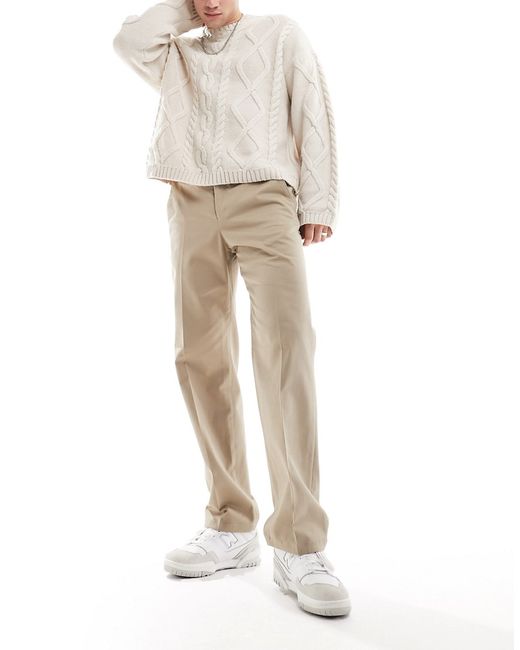 Selected Homme loose fit twill pants
