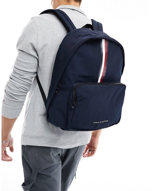 Tommy Hilfiger skyline stripe backpack space blue-