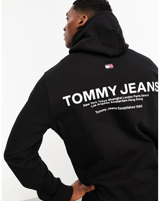 Tommy Jeans regular entry logo graphic hoodie