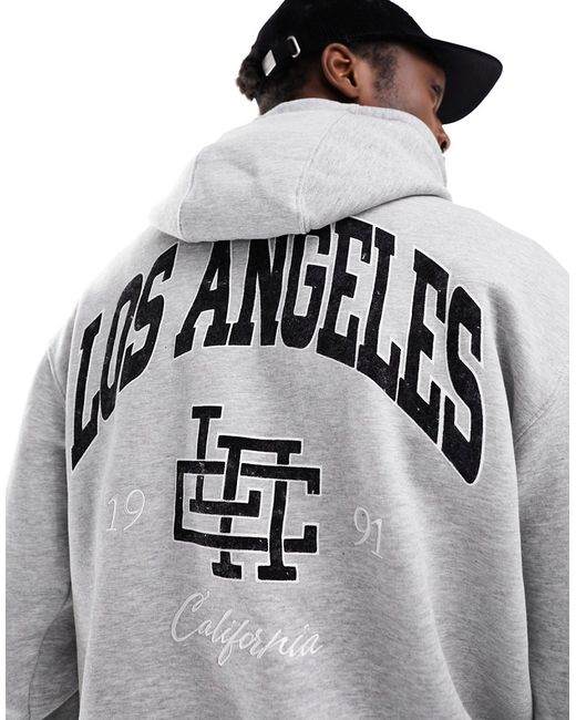Pull & Bear Los Angeles printed hoodie