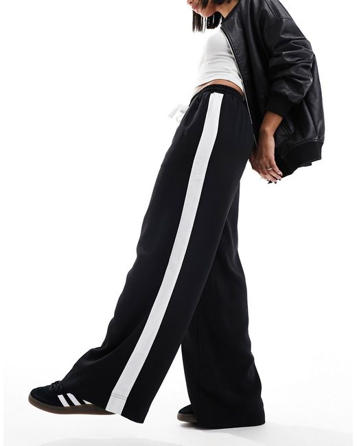 Asos Design pull on pants with contrast panel