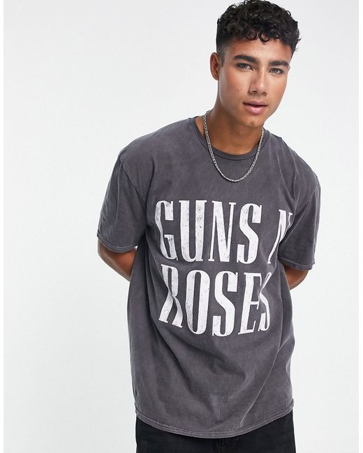 New Look Guns N Roses t-shirt washed