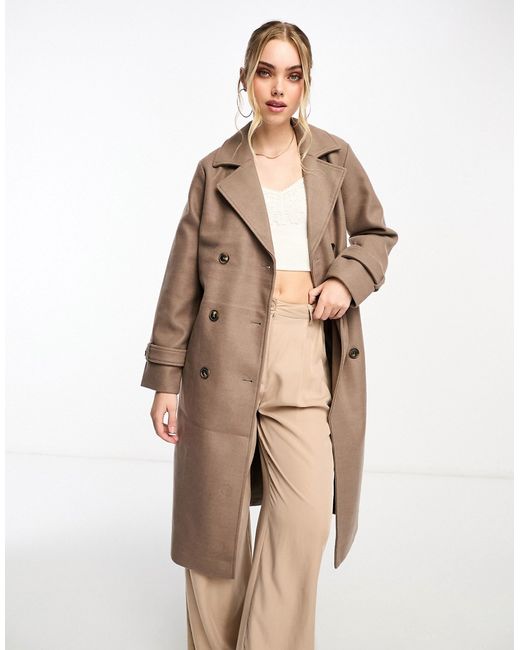 Vero Moda double breasted formal trench coat