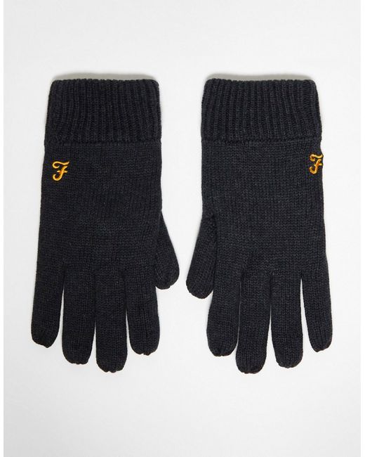 Farah logo gloves