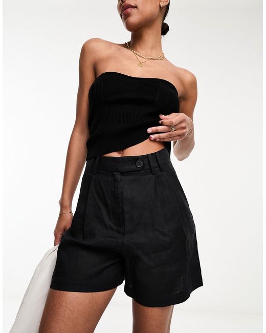 Other Stories high rise belted shorts