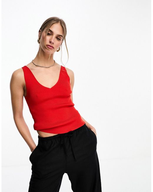 Other Stories knitted v-neck tank top