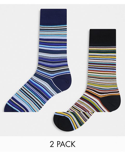 Paul Smith 2 pack socks signature stripe-