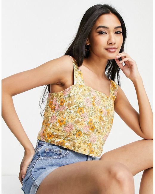Other Stories strappy top floral print