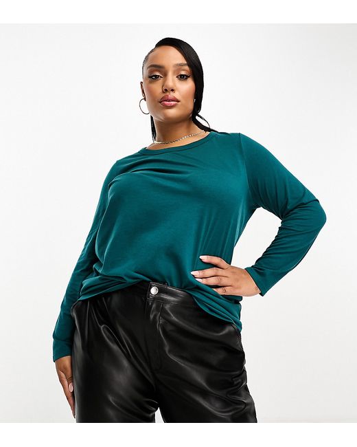 Yours long sleeve t-shirt teal-