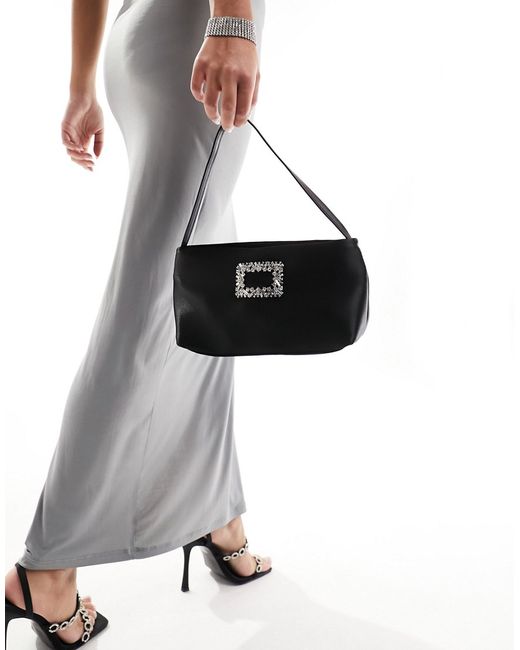 True Decadence satin shoulder bag with embellished detail
