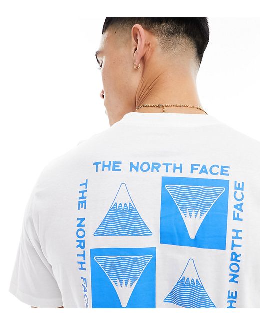 The North Face collage back print T-shirt blue Exclusive to