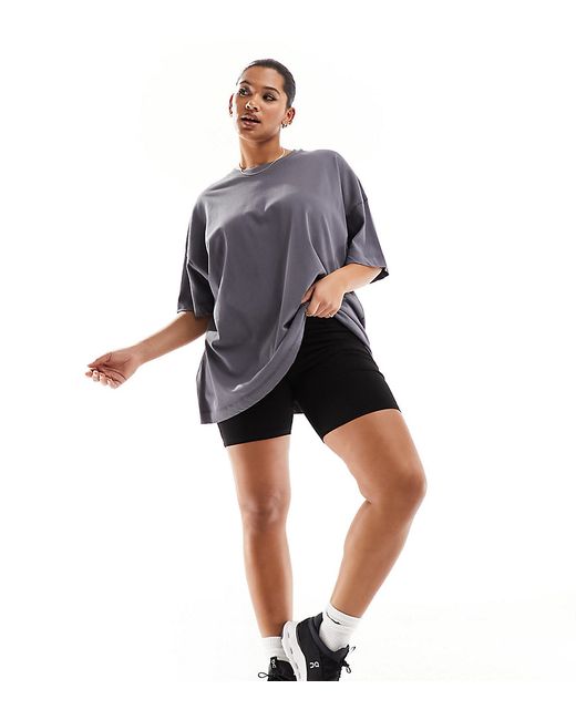 Asos 4505 Curve oversized boxy fit heavyweight t-shirt with quick dry washed