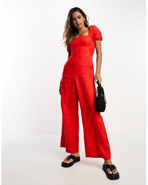 Other Stories puff sleeve jumpsuit