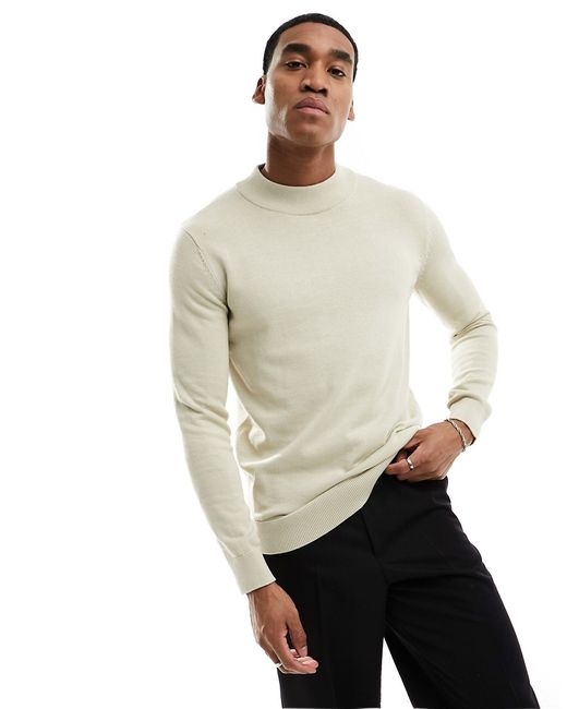 Selected Homme mock neck knit sweater