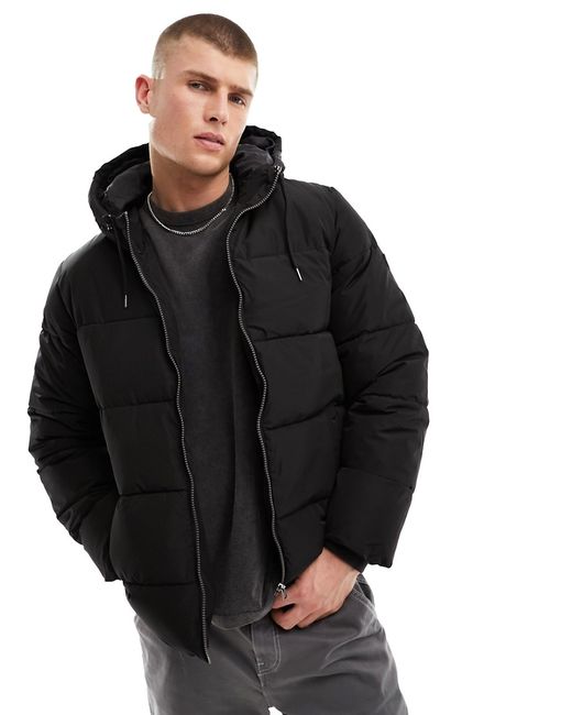 Only & Sons heavy weight hooded puffer jacket