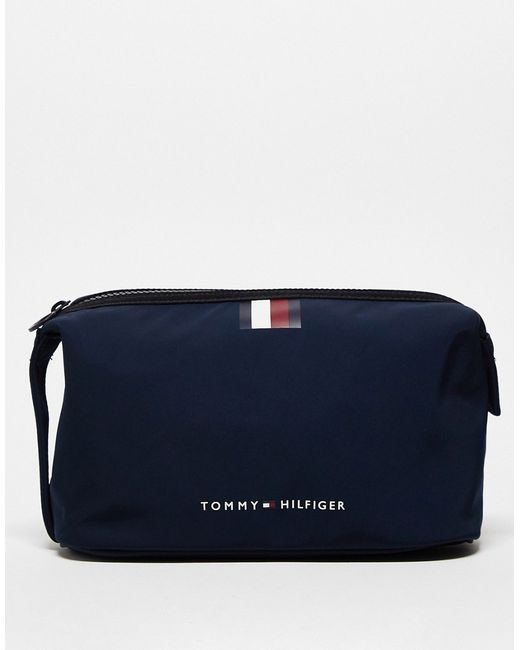 Tommy Hilfiger skyline stripe toiletry bag space blue-