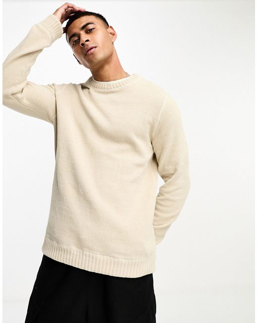 Only & Sons crew neck chenille sweater