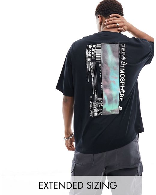 Asos Design oversized t-shirt with back street print