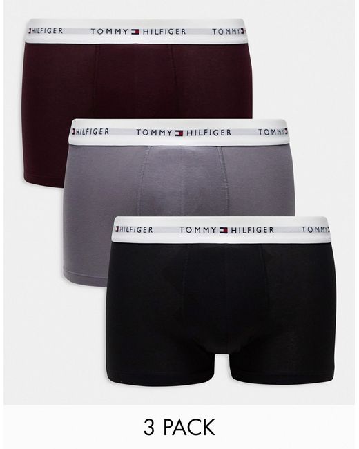 Tommy Hilfiger 3-pack trunks with logo waistband