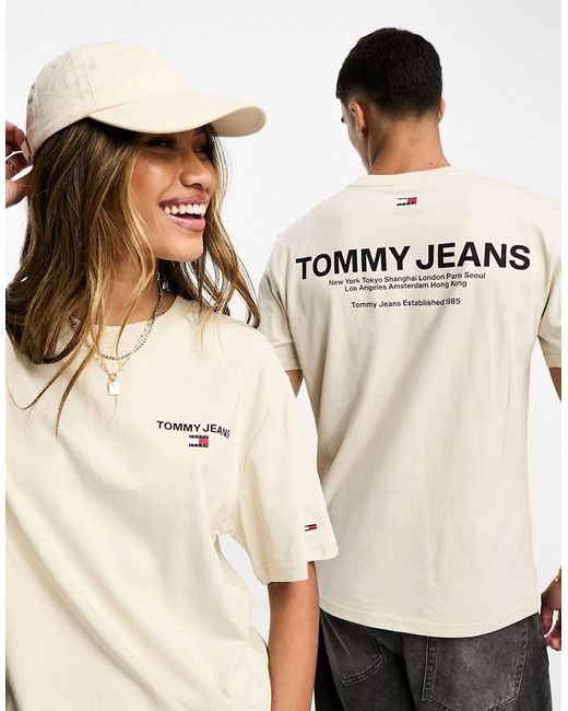 Tommy Jeans classic gold linear back logo t-shirt