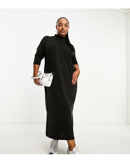 Vero Moda Curve roll neck knitted maxi dress