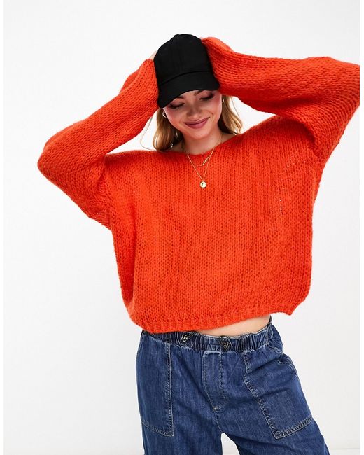 Vero Moda v neck textured knit sweater