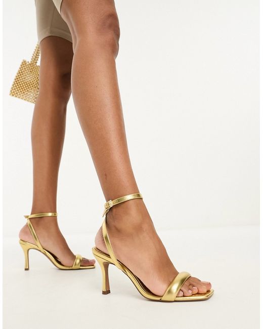 Asos Design Halsey barely there heeled sandals