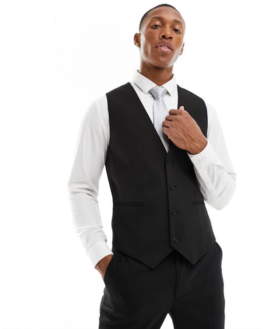 Asos Design skinny suit vest