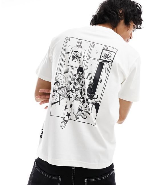 New Balance Saint Ange artist back print t-shirt off-