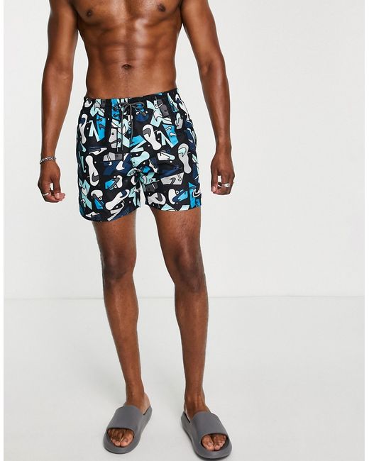 Nike Swimming Icon 5 inch flip flop patterned swim shorts