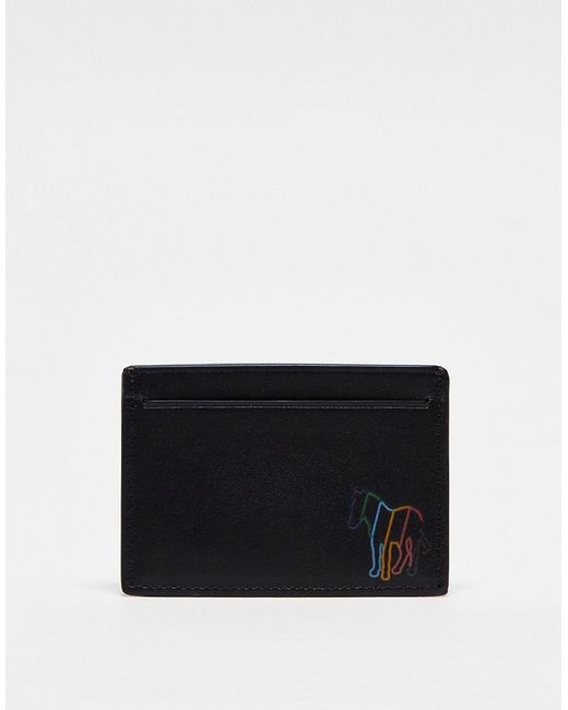 PS Paul Smith outline zebra brown credit card wallet
