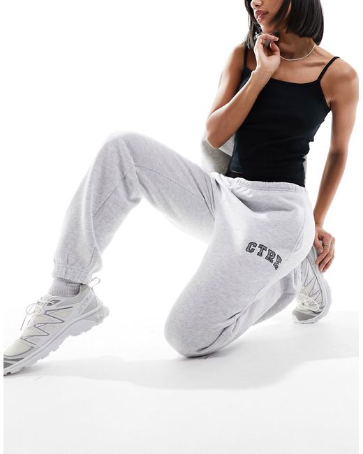 The Couture Club varsity relaxed sweatpants heather