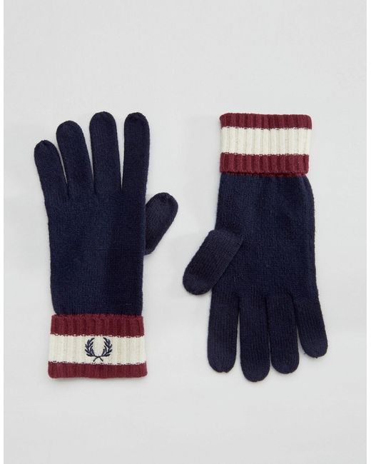 Fred Perry TippedGlovesInLambswool