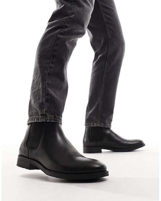 Jack & Jones leather chelsea boot