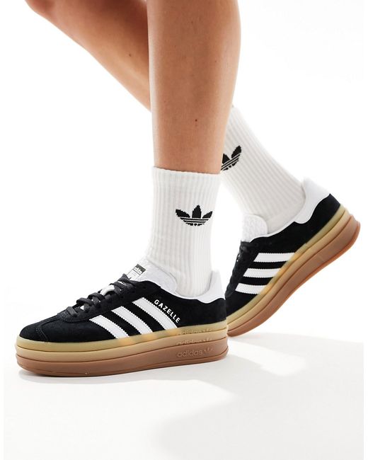Adidas Originals Gazelle Bold gum sole sneakers