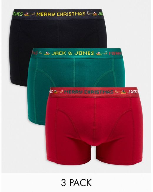 Jack & Jones 3-pack Christmas boxers