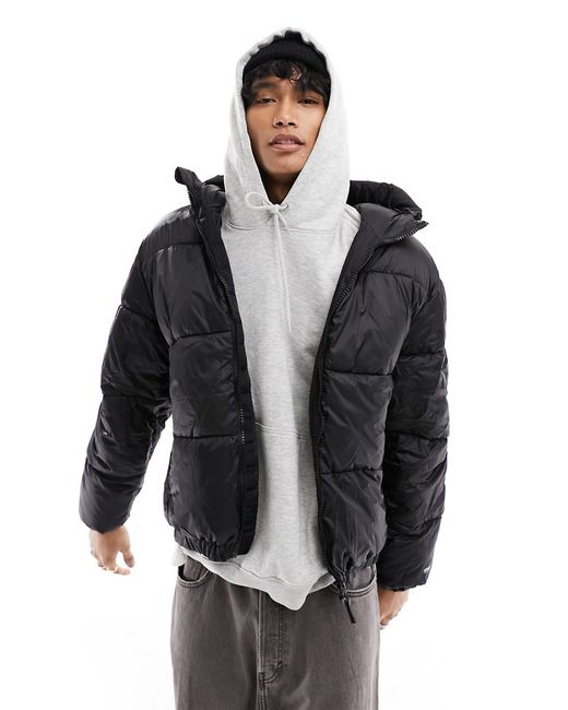 Pull & Bear puffer jacket with hood