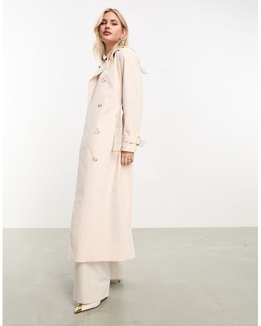 Ever New belted maxi trench coat soft cream-