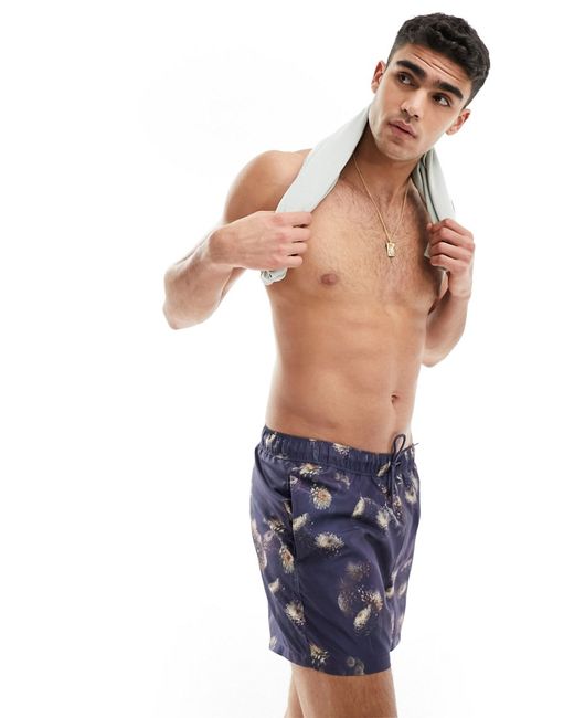 Asos Design swim shorts short length floral print-