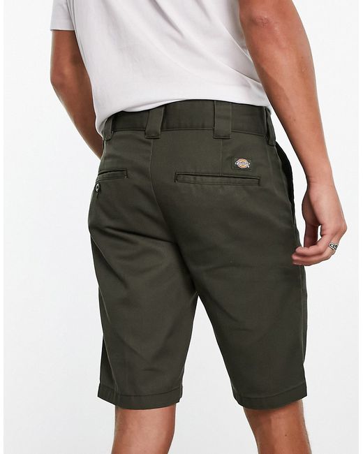 Dickies slim fit chino shorts olive